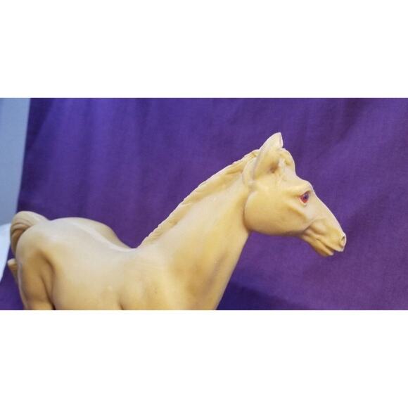 Vintage large & heavy Horse Marble look Resin Casting Statue Figurine - Picture 3 of 10